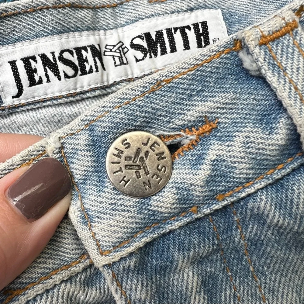 Vintage Jensen Smith Shotgun Wash Distressed Light Wash Jeans Size 29 Deadstock